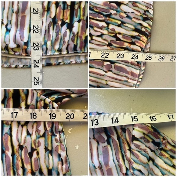 Waverly Grey Liberant artsy art to wear pullover keyhole bell sleeve Top s boho - Picture 6 of 8